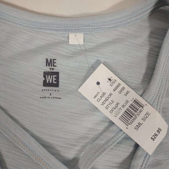 Pacsun Me to We Light Blue T-shirt Size Small Women Short Sleeve - Picture 3 of 5